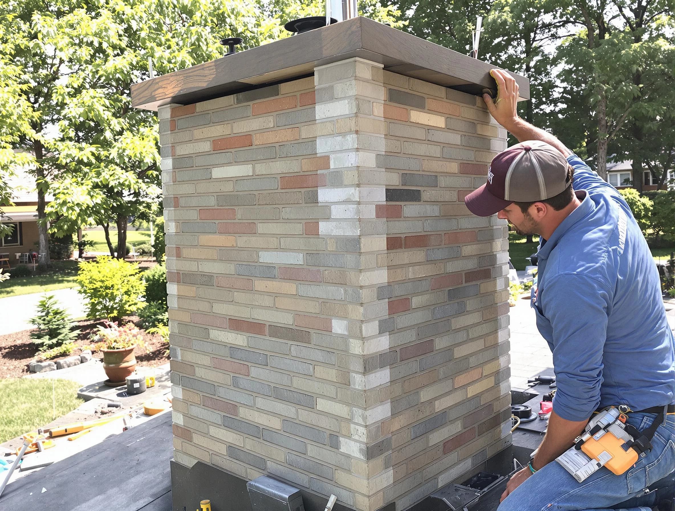 South Salt Lake Chimney Sweep completing a modern chimney remodel in South Salt Lake, UT