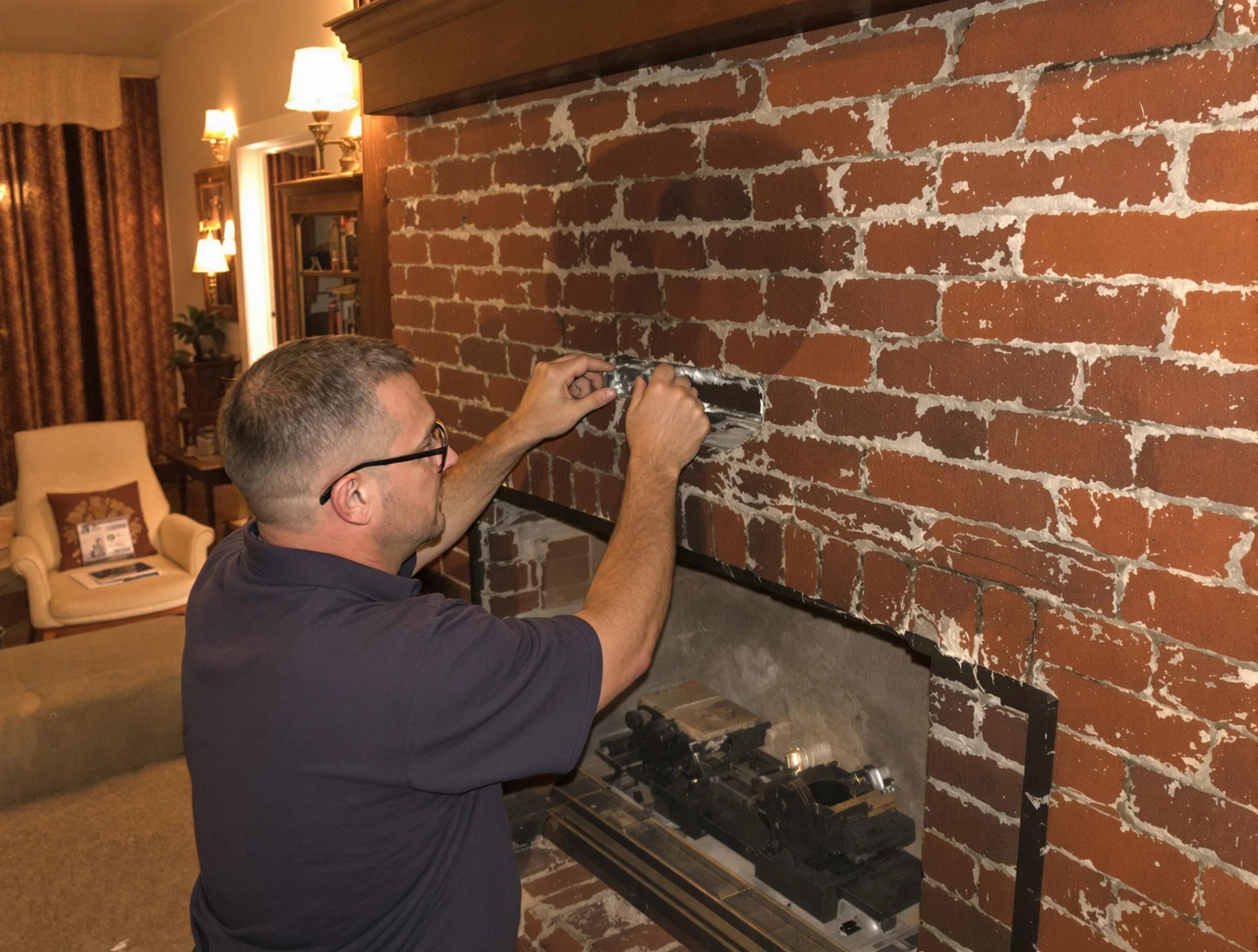 South Salt Lake Chimney Sweep expert fixing a fireplace in South Salt Lake, UT