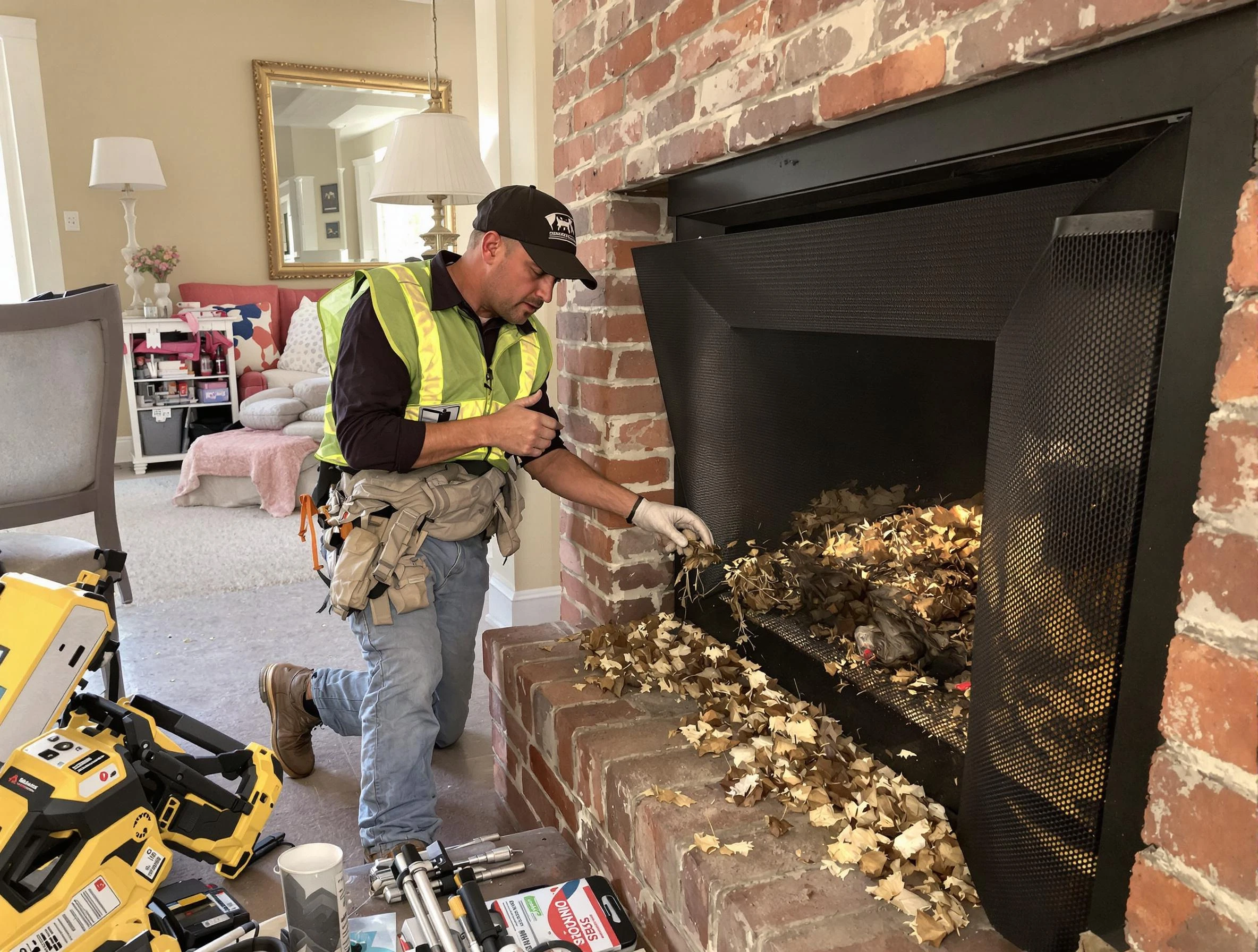 Safe screening installation by South Salt Lake Chimney Sweep in South Salt Lake, UT
