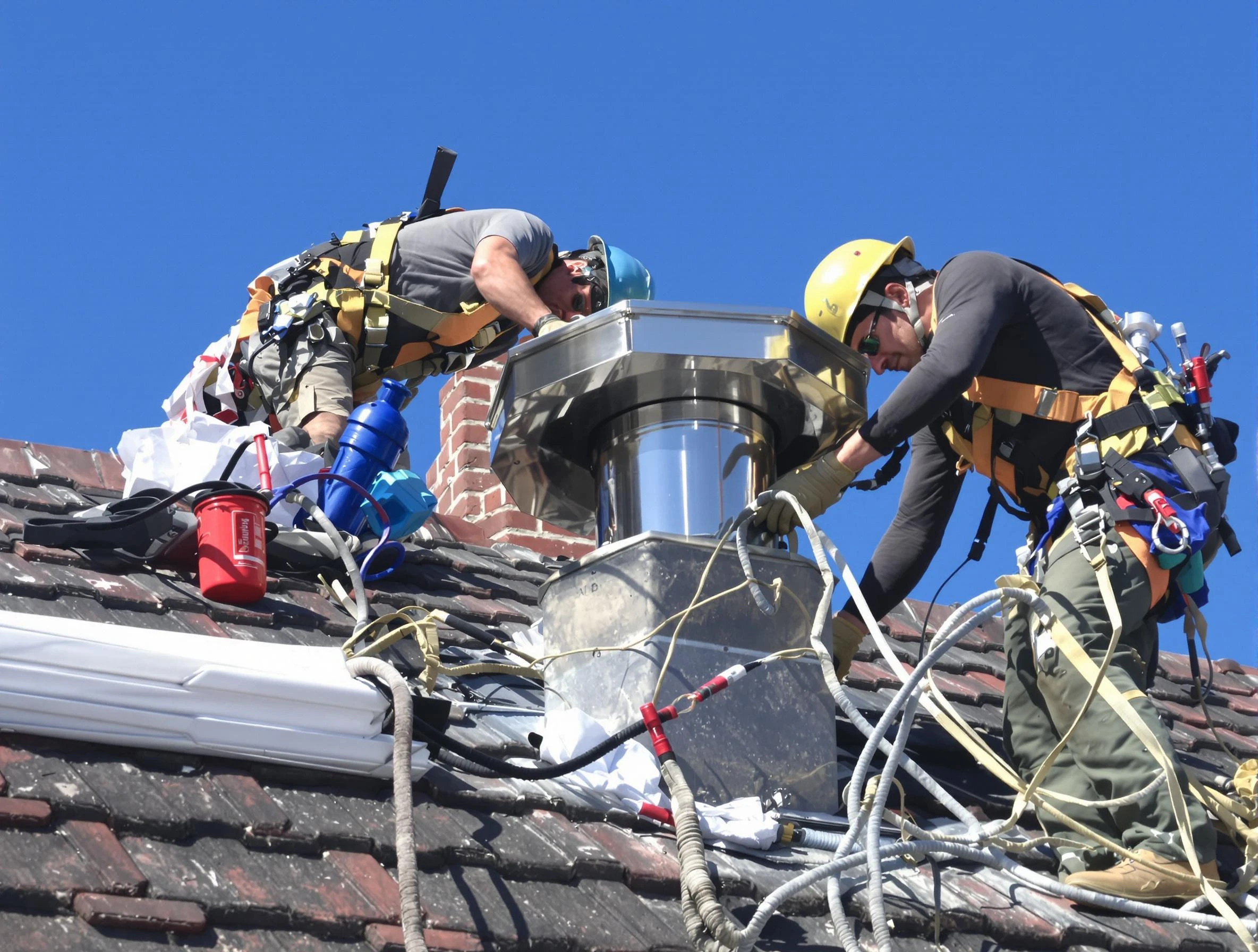 Protective chimney cap installed by South Salt Lake Chimney Sweep in South Salt Lake, UT