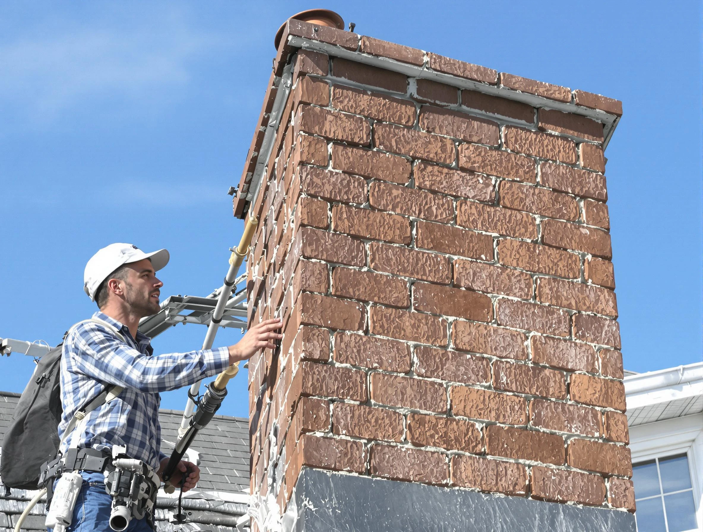 Brickwork for a chimney rebuild by South Salt Lake Chimney Sweep in South Salt Lake, UT